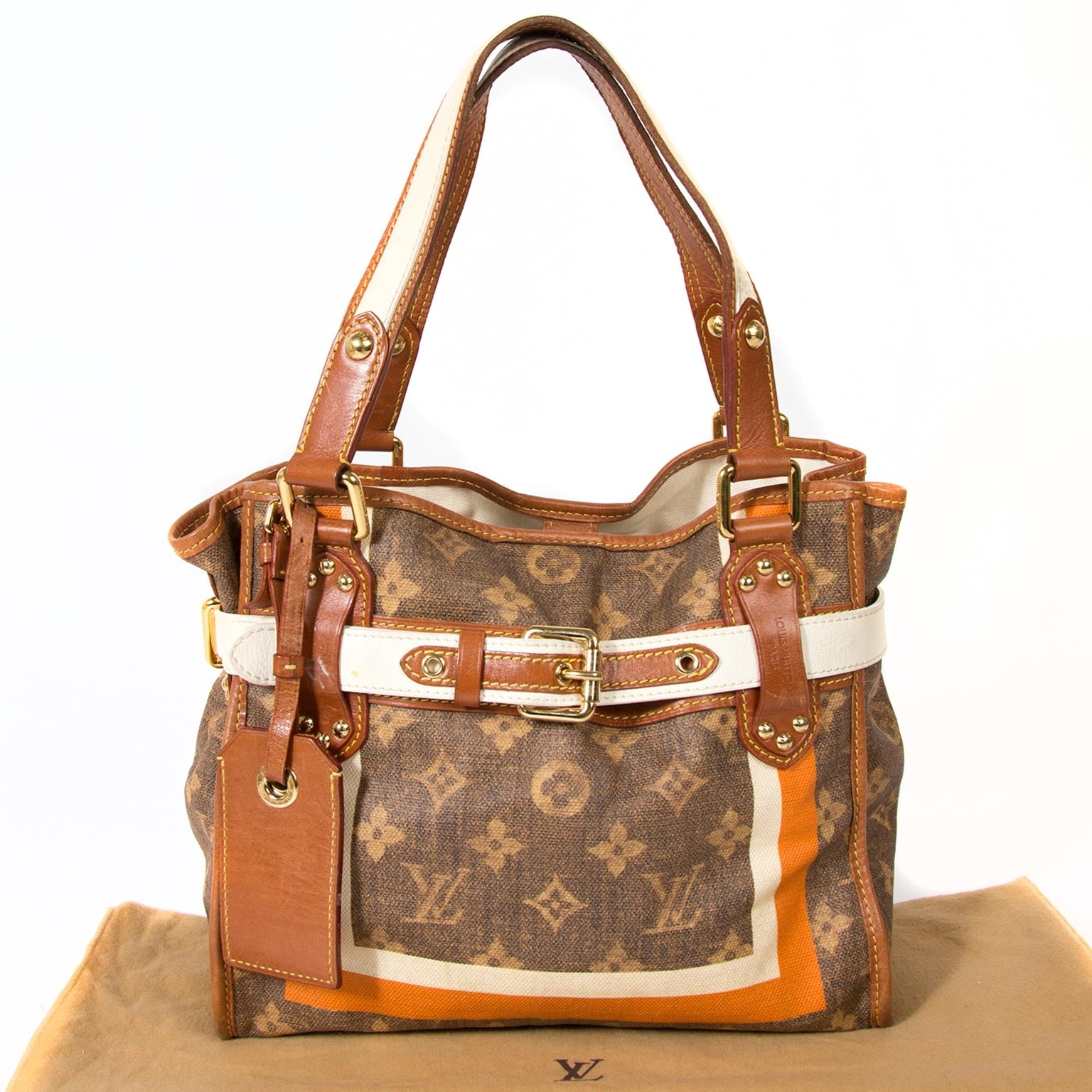 louis vuitton limited edition monogram tisse rayures pm tote bag now for sale at labellov vintage fashion webshop belgium