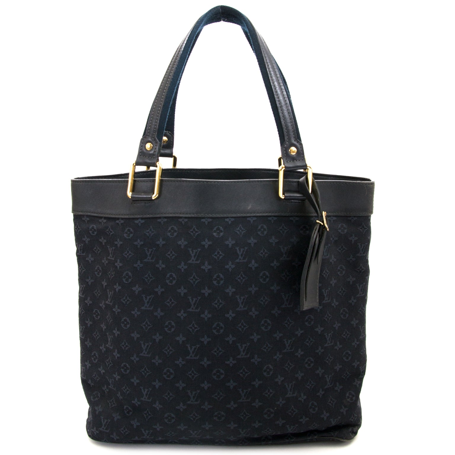 louis vuitton navy monogram lin lucille gm bag now for sale at labellov vintage fashion webshop belgium