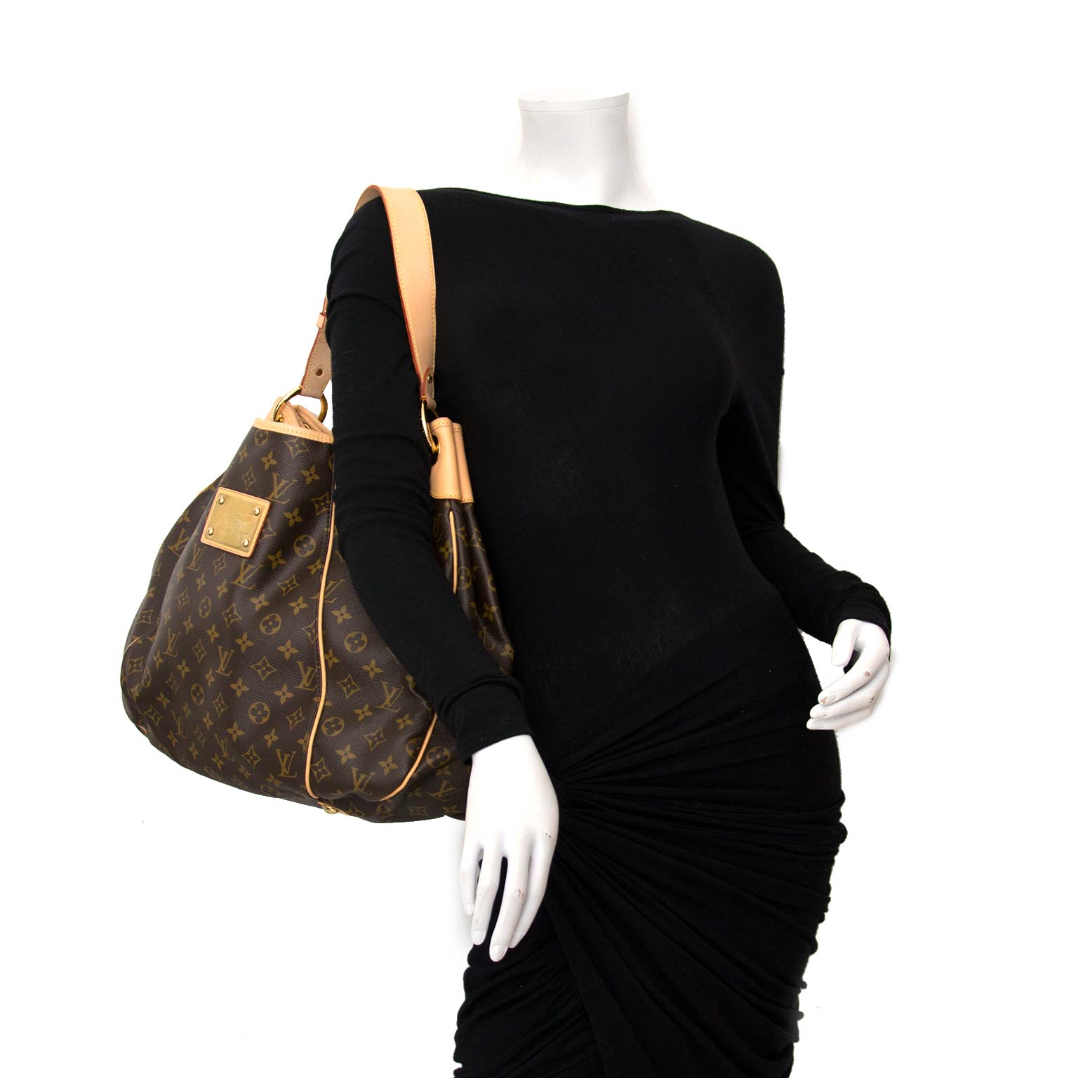 koop veilig online aan de beste prijs Louis Vuitton Monogram Canvas Galliera PM Bag