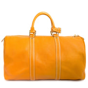 Louis Vuitton Keepall Tobago Yellow Runway Travel Bag online for the best price
