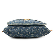Louis Vuitton Blue Denim Tote for sale at Labellov.com