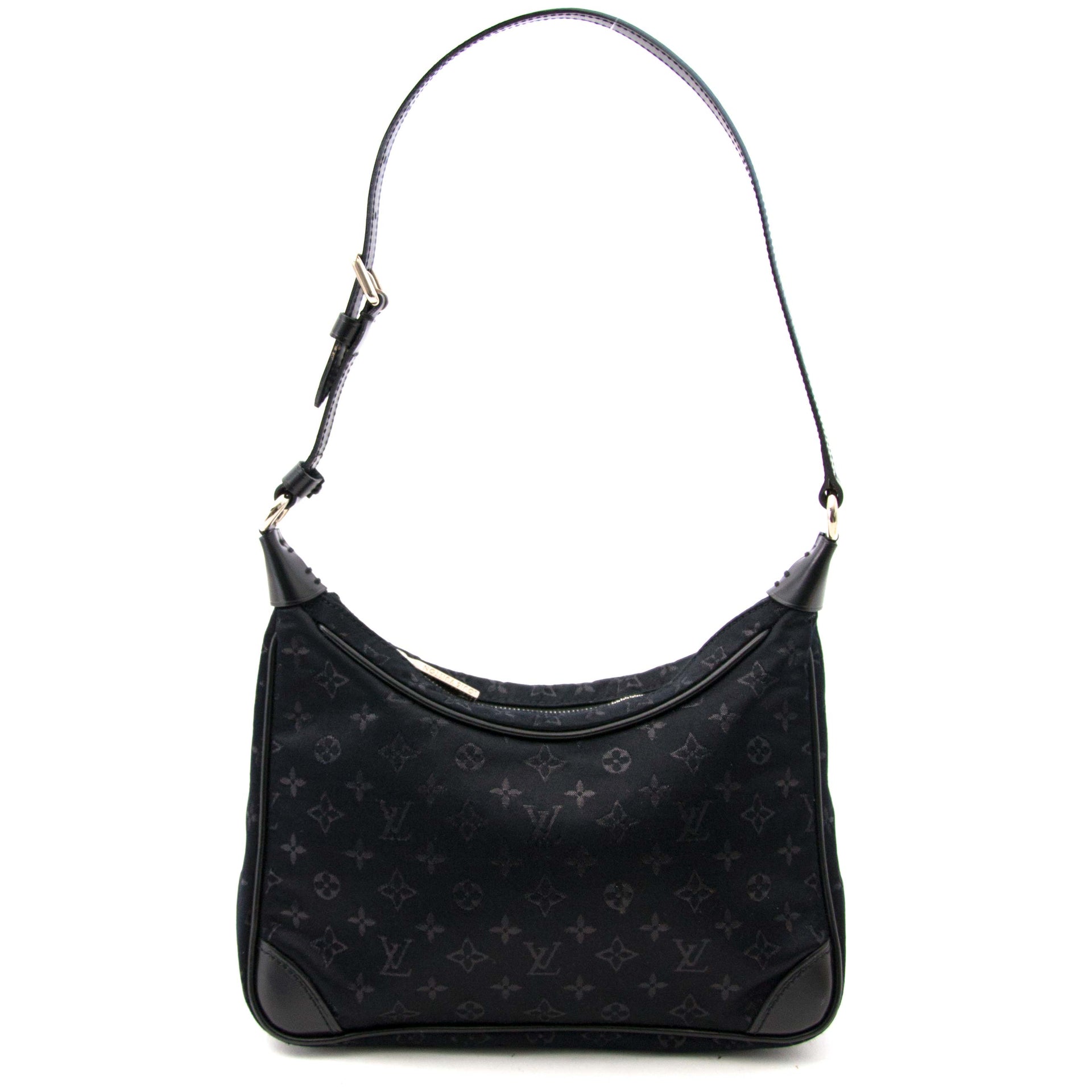 Louis Vuitton Monogram Black Satin Mini Boulogne