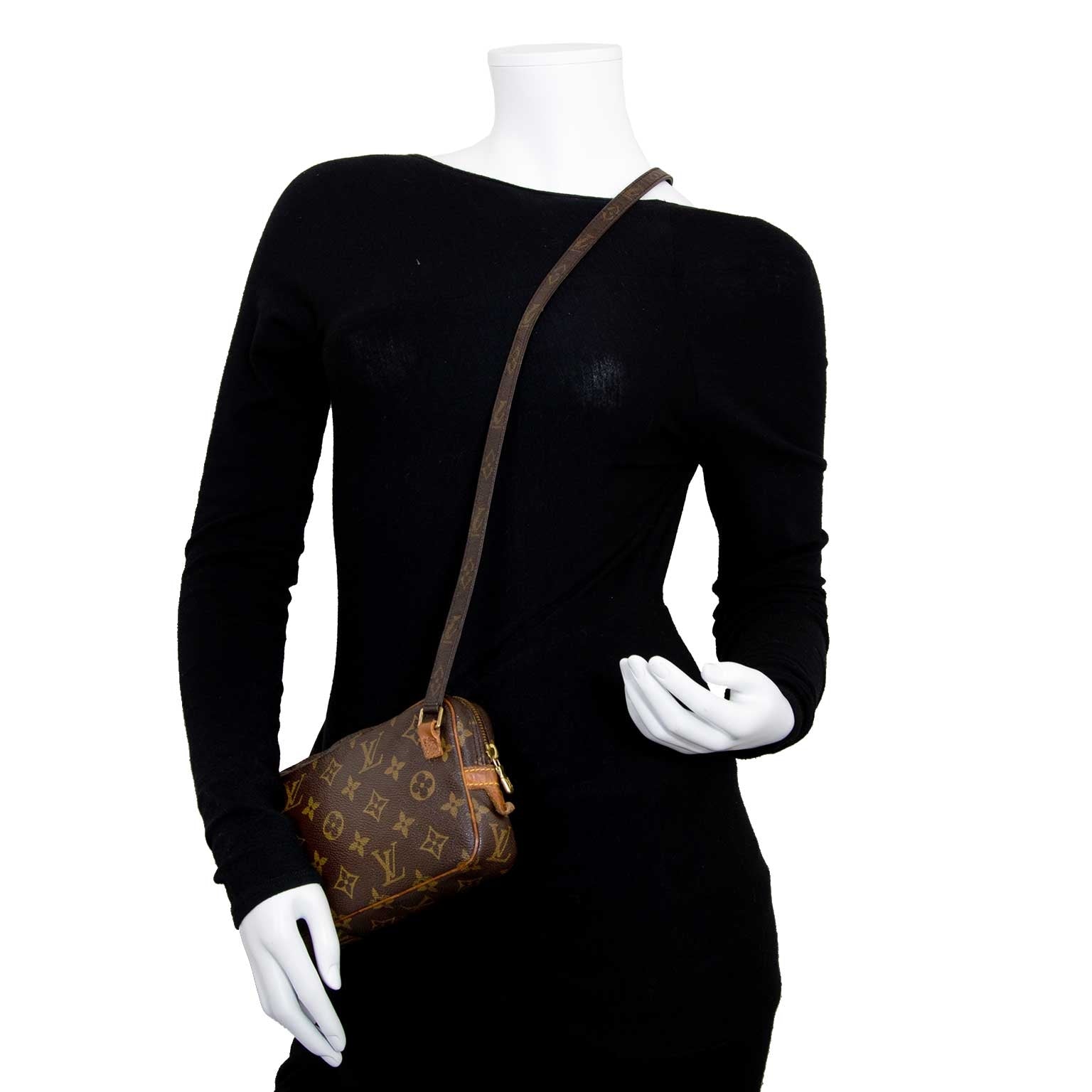 Louis Vuitton monogram marly crossbody bag now for sale at labellov vintage fashion webshop belgium