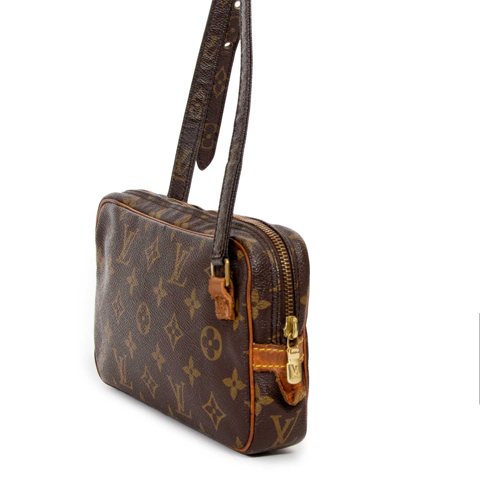 Louis Vuitton monogram marly crossbody bag now for sale at labellov vintage fashion webshop belgium