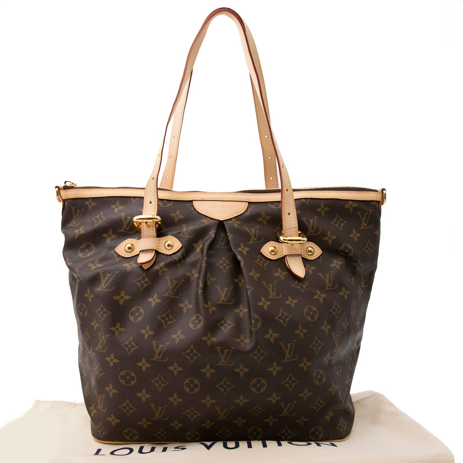 koop online aan de beste prijs tweedehands Louis Vuitton Monogram Canvas Palermo GM Bag