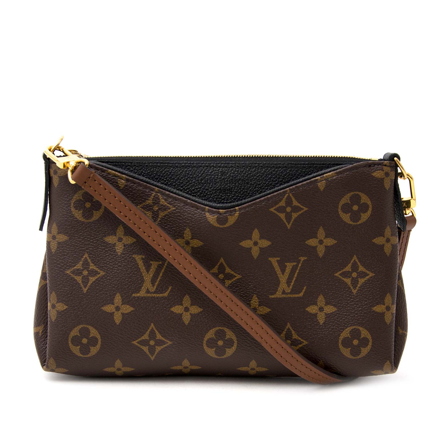Louis Vuitton Pallas Monogram Clutch Bag for sale online at Labellov