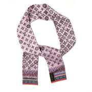 Louis Vuitton Monogram Map Rose Poudre Silk Scarf for sale online