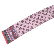 Louis Vuitton Monogram Map Rose Poudre Silk Scarf te koop
