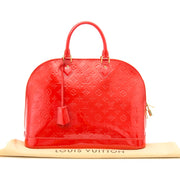 acheter secure en ligne des sacs à mains Louis Vuitton Alma MM en cuir Vernis Grenadine