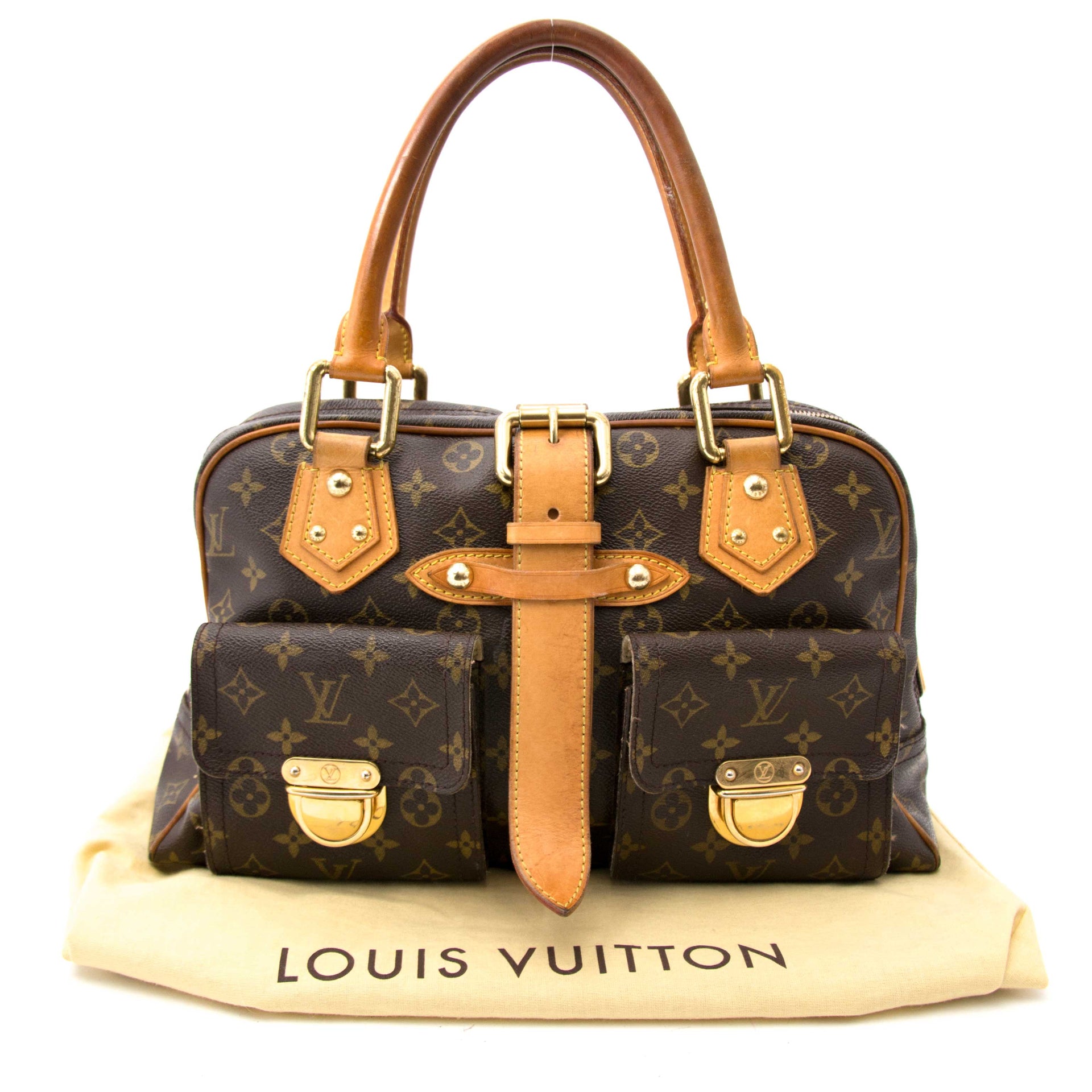 koop veilig online aan de beste prijs Louis Vuitton Monogram Canvas Manhattan GM Bag