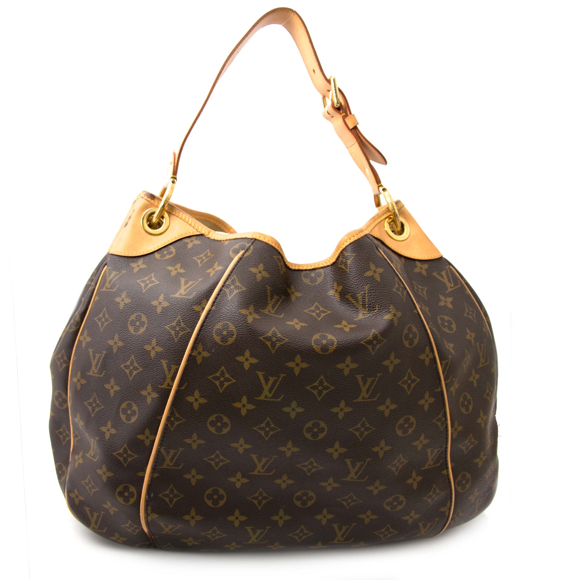 koop online jou tweedehands Louis Vuitton Damier Galliera GM Hobo Bag