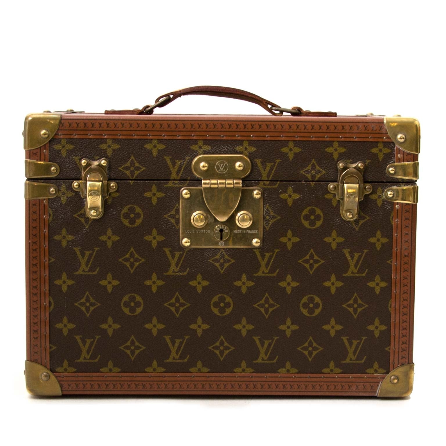 Louis vuitton monogram travel trunk case for sale at labellov vintage fashion webshop