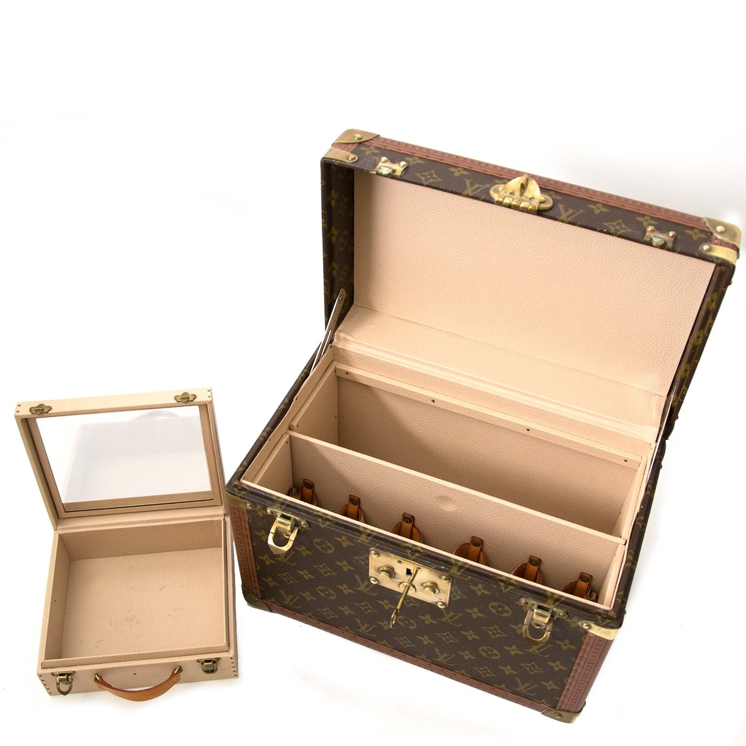 louis vuitton monogram reis trunk case te koop bij labellov vintage mode webshop belgië