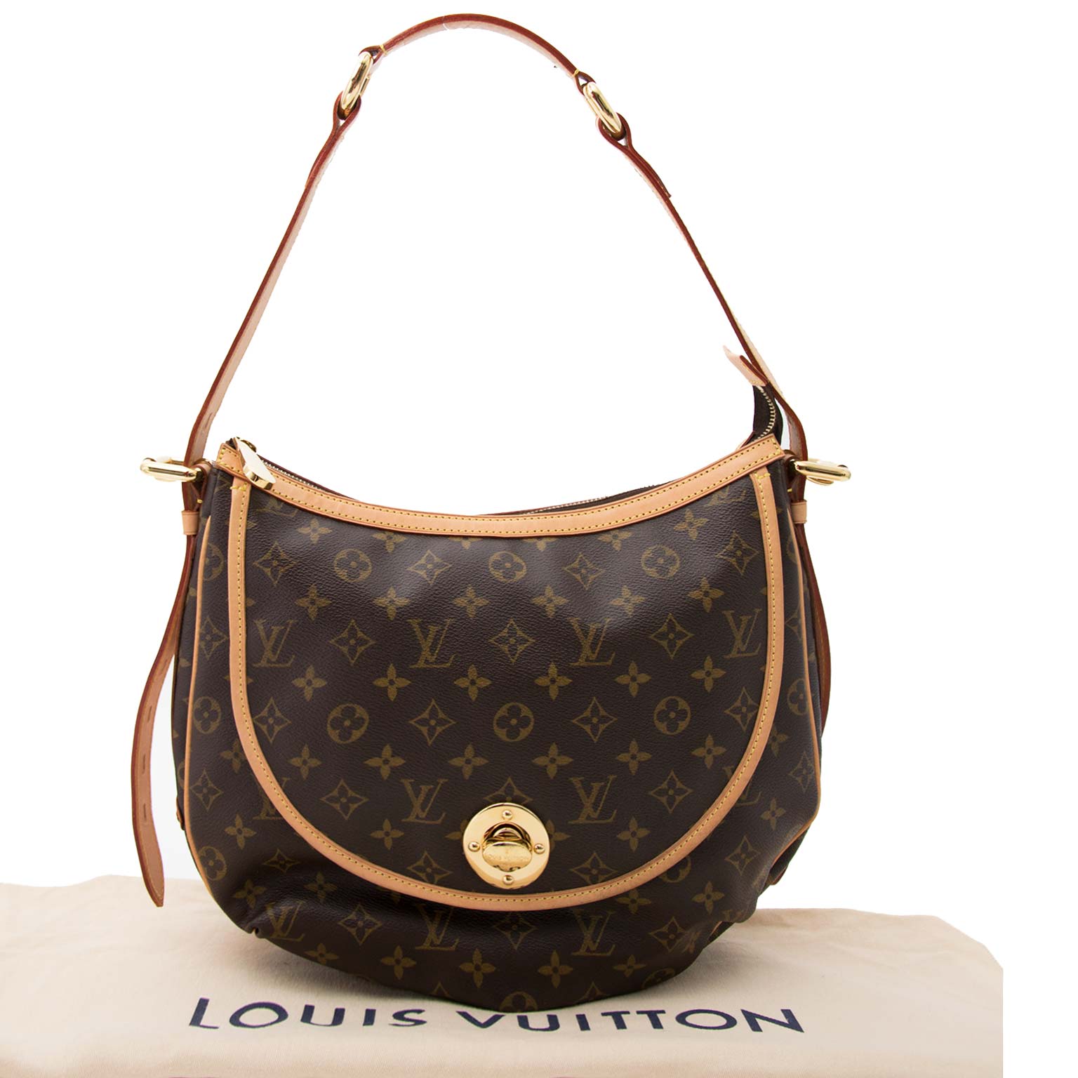 koop online aan de beste prijs Louis Vuitton Monogram Canvas Tulum GM Bag