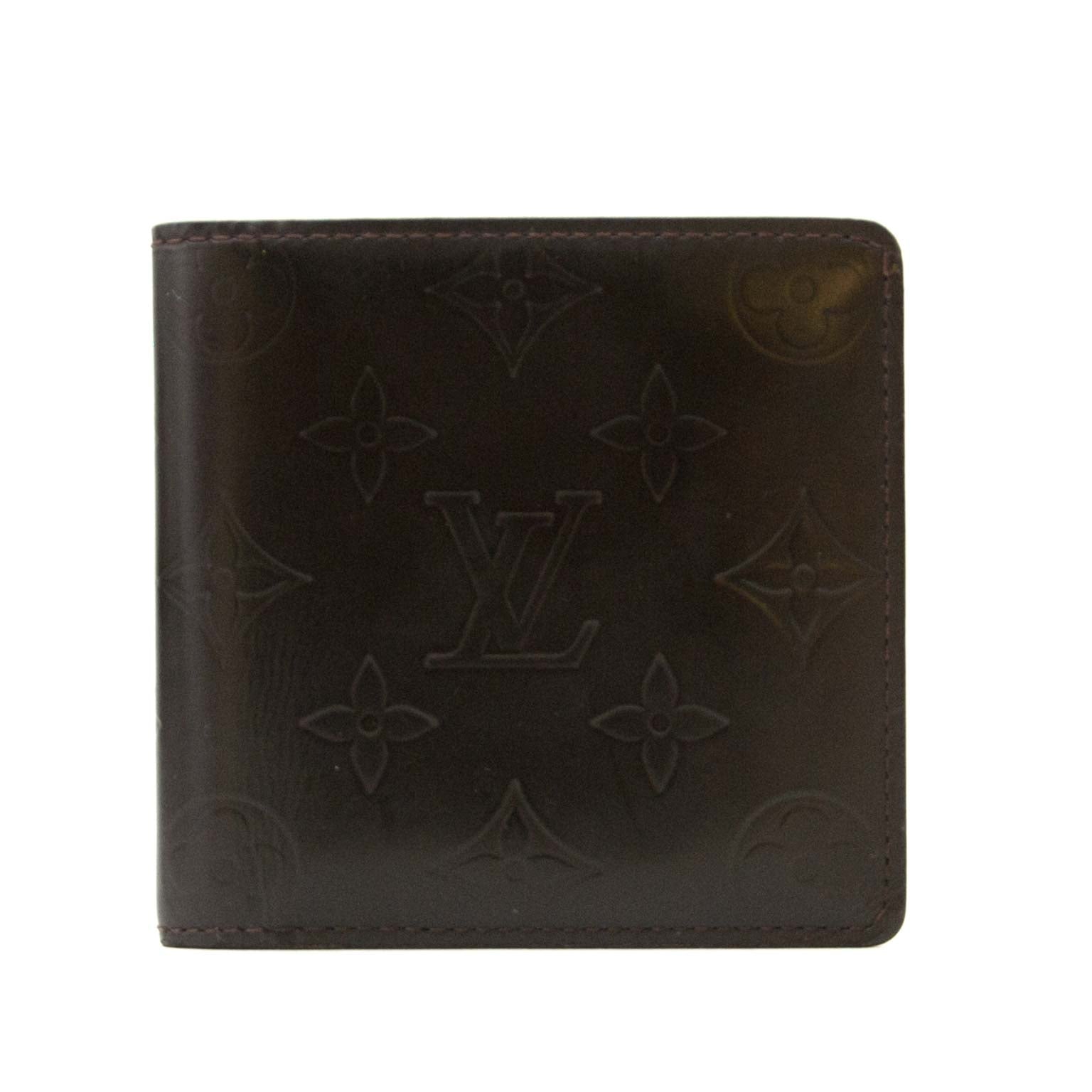 koop Louis Vuitton Brown Monogram Leather Wallet bij labellov