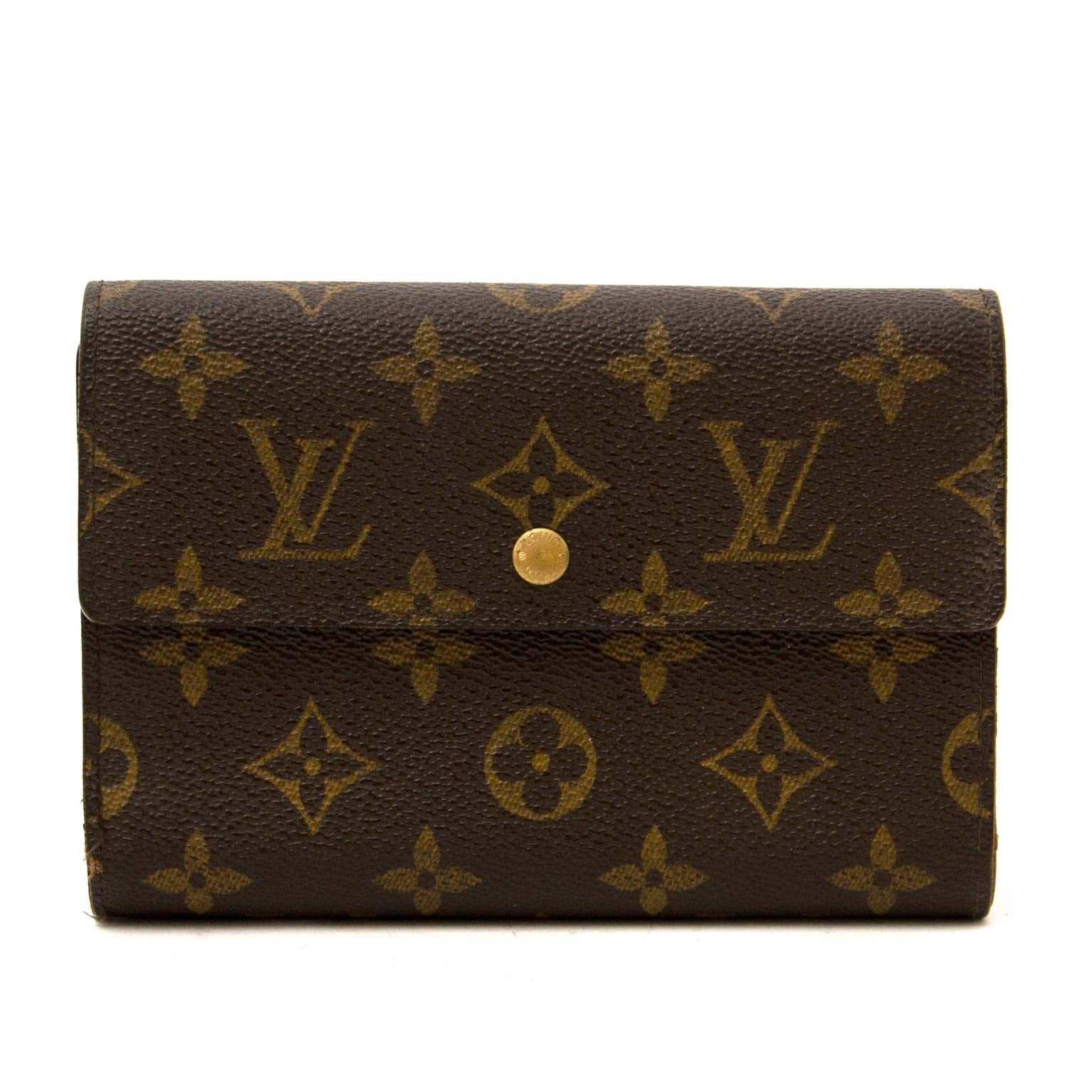 Buy authentic louis vuitton monogram wallet now online at labellov vintage fashion webshop belgium