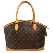 koop tweedehands authentieke Louis Vuitton Lockit Horizontal Monogram Bag bij labellov.com vintage webshop