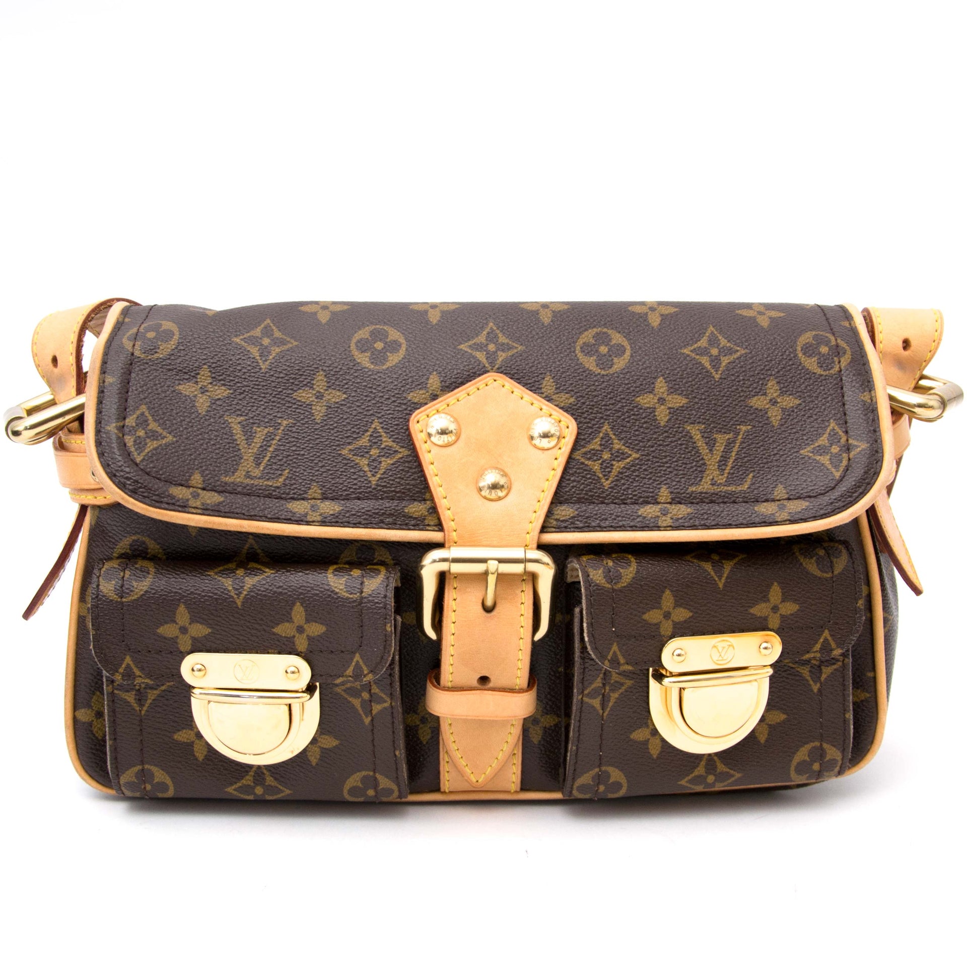 koop online aan de beste prijs Louis Vuitton Monogram Hudson Shoulder Bag