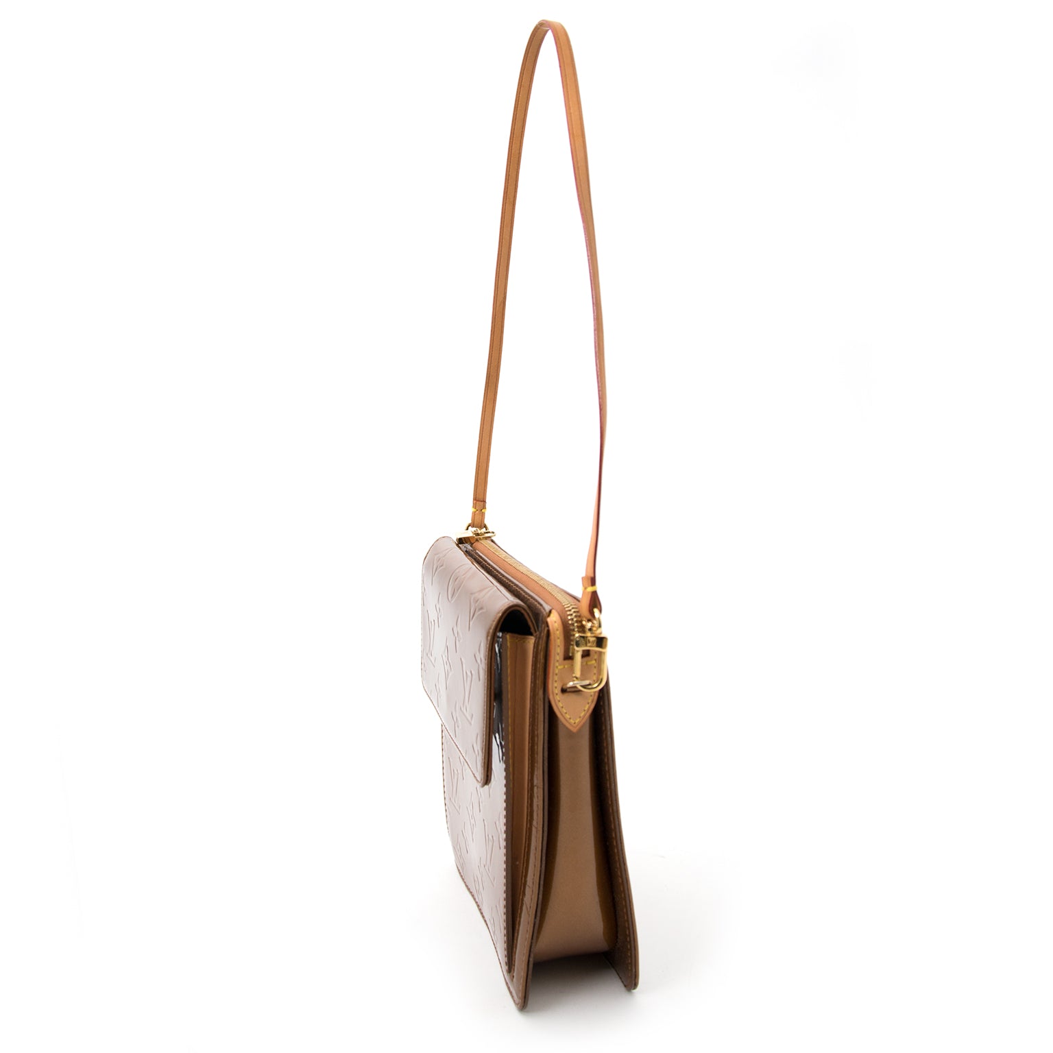 Louis Vuitton Bronze Vernis Mott Monogram Bag now online at labellov.com