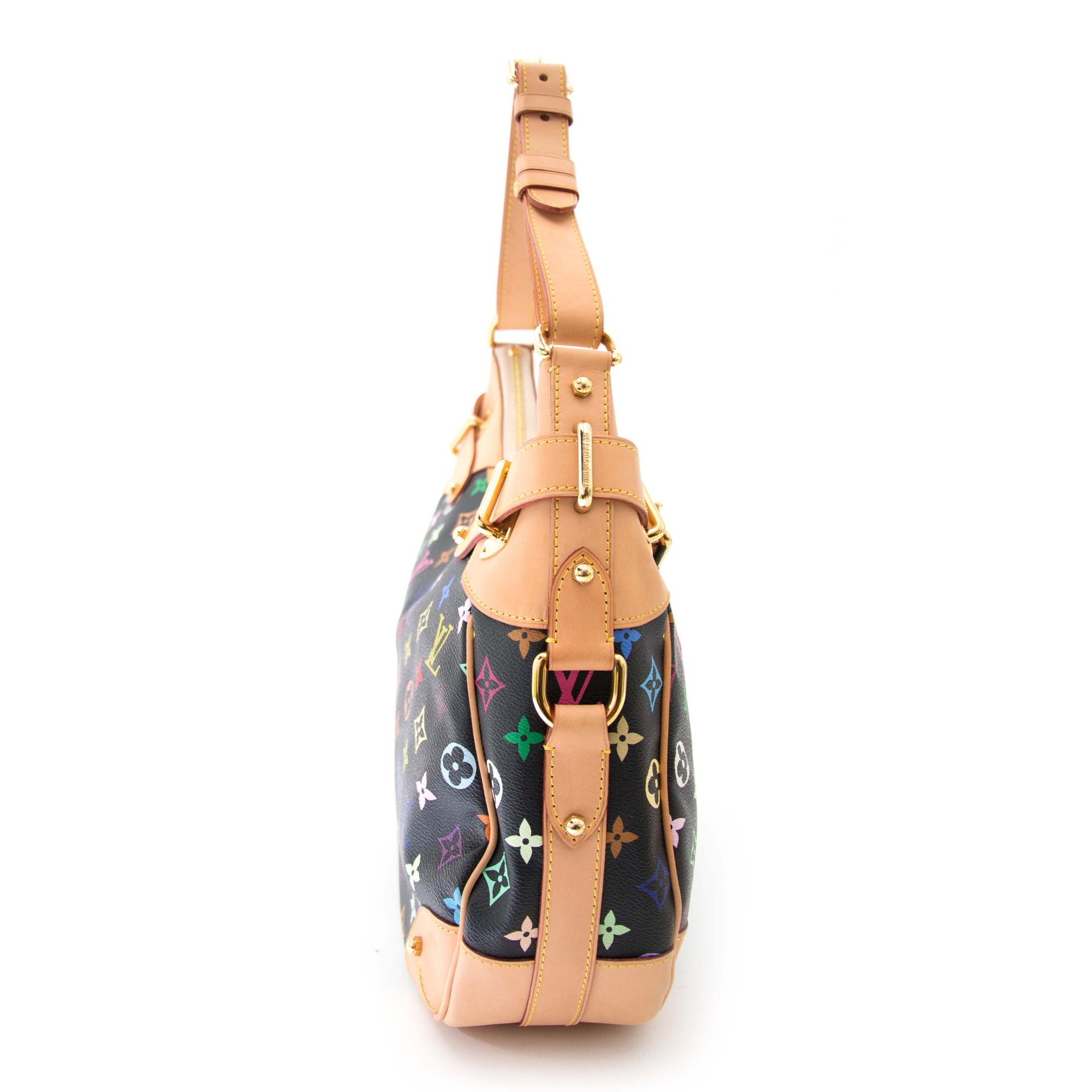 acheter en ligne pour le meilleur prix Louis Vuitton Multicolor Greta Black Shoulder Bag