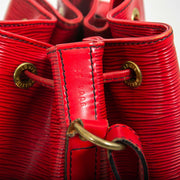 Louis Vuitton Red Epi Leather Noé now for sale at labellov vintage fashion webshop belgium