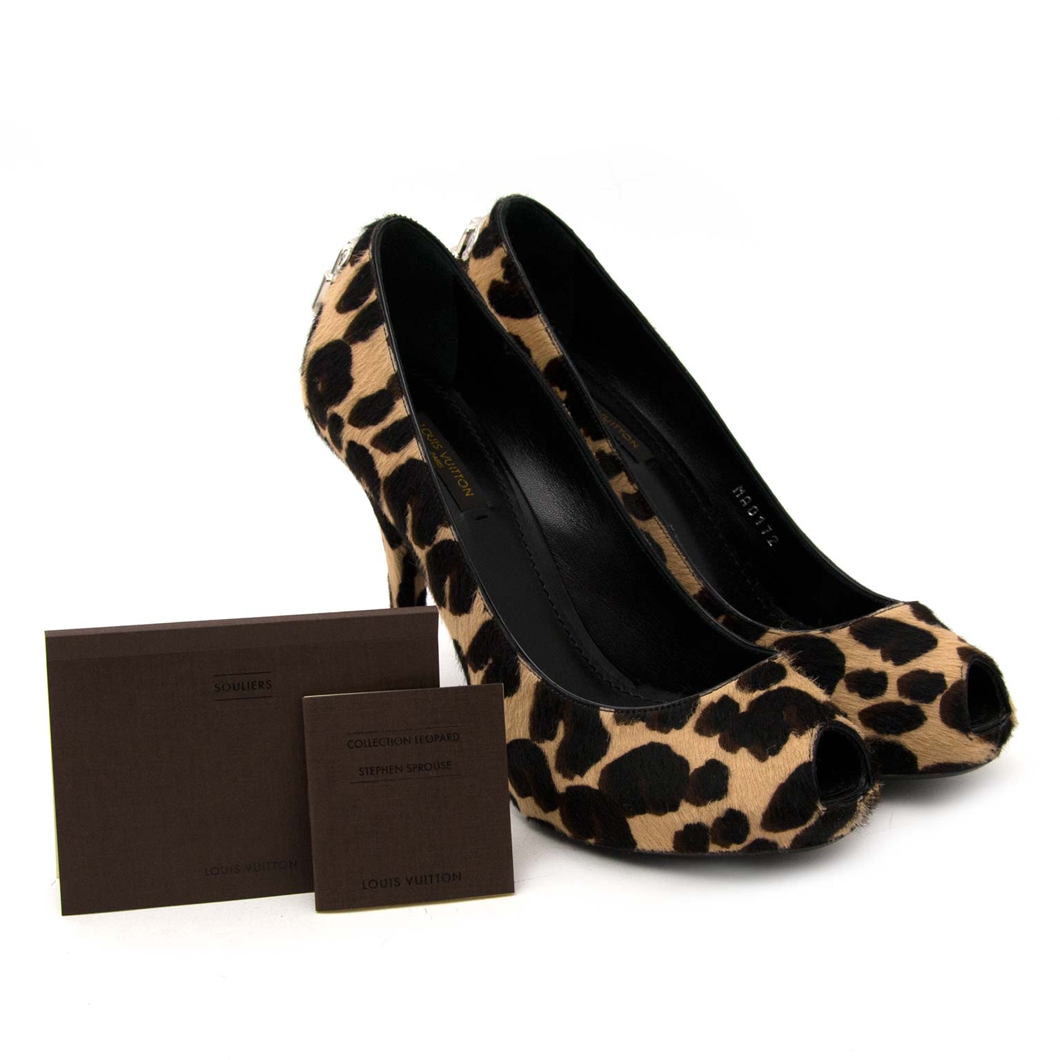 Louis Vuitton 'Oh Really' Leopard Pony Hair Peep-toe Pumps for sale online