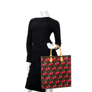 acheter en ligne seconde main Louis Vuitton Murakami Cerises Sac Plat
