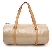 acheter en ligne seconde main sac a main Louis Vuitton Papillon Vernis Beige 30