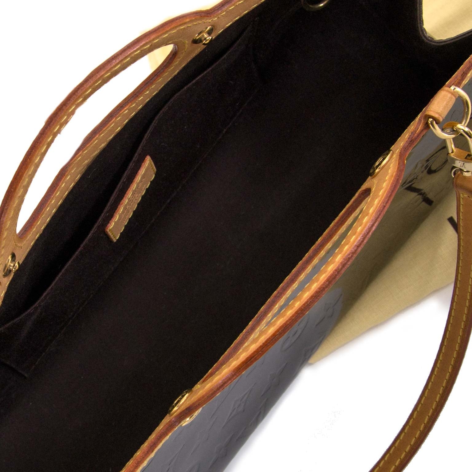 louis vuitton amarante monogram vernis roxbury drive tas nu te koop bij labellov vintage mode webshop belgië