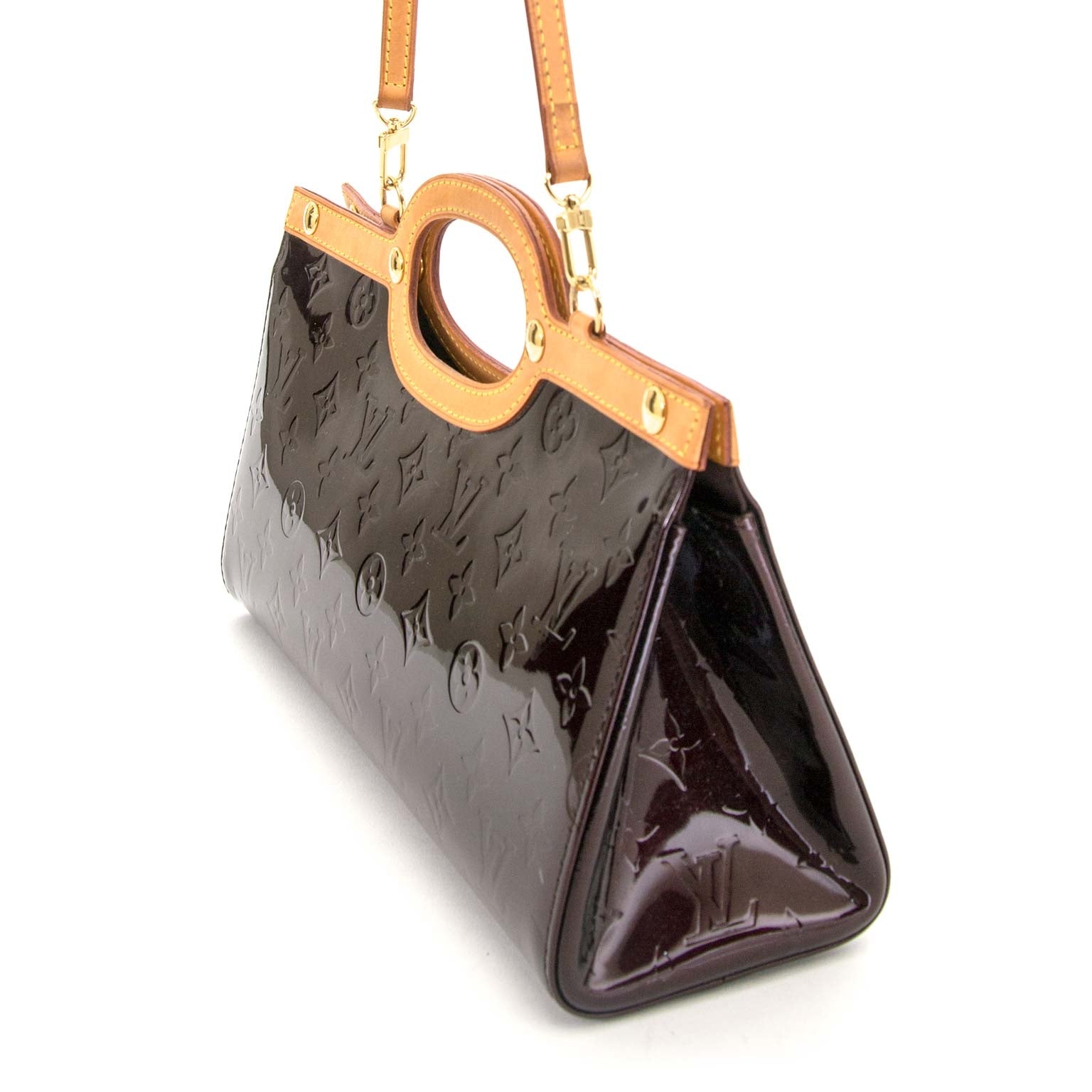 louis vuitton amarante monogram vernis roxbury drive bag now for sale at labellov vintage fashion webshop belgium for the lowest price