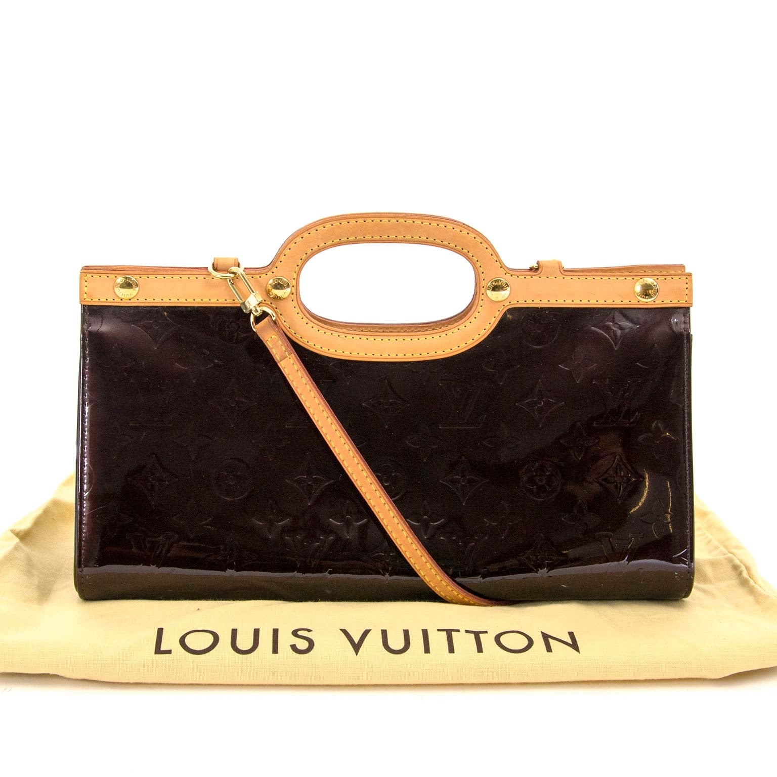 louis vuitton amarante monogram vernis roxbury drive tas nu te koop bij labellov vintage mode webshop belgië