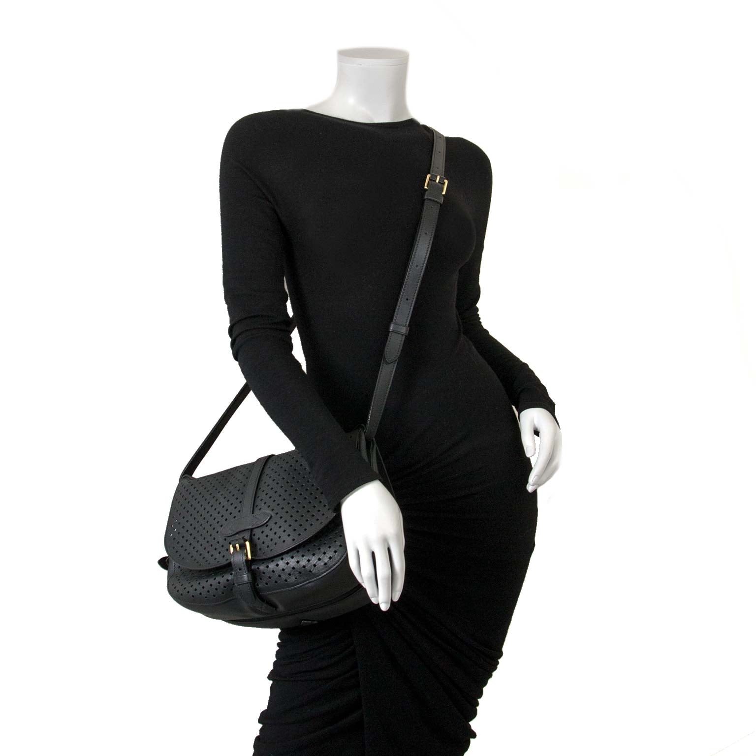 Louis Vuitton Sofia Coppola Flore Saumur Black bag now for sale at labellov vintage fashion webshop belgium