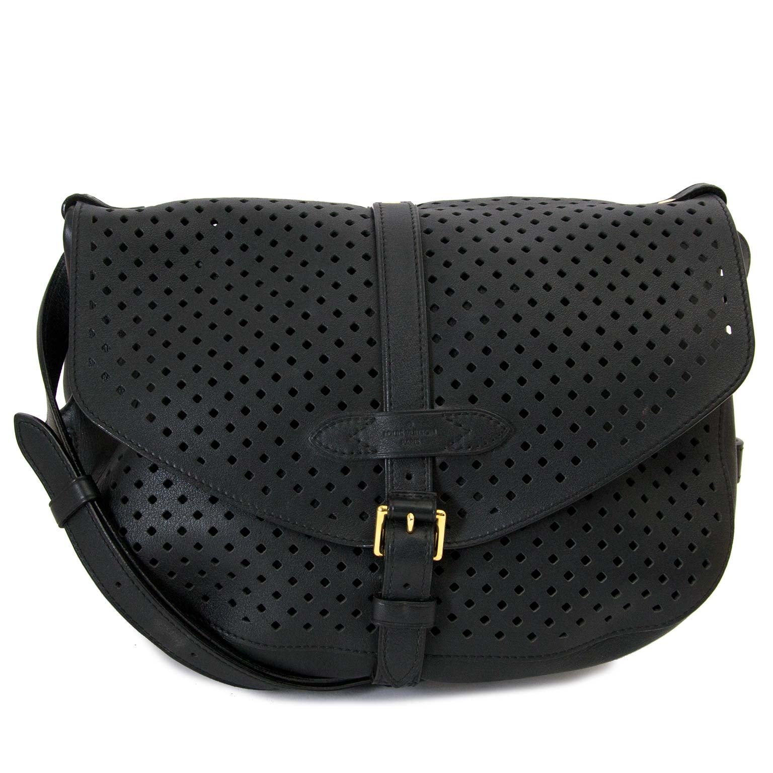Louis Vuitton Sofia Coppola Flore Saumur Black bag now for sale at labellov vintage fashion webshop belgium