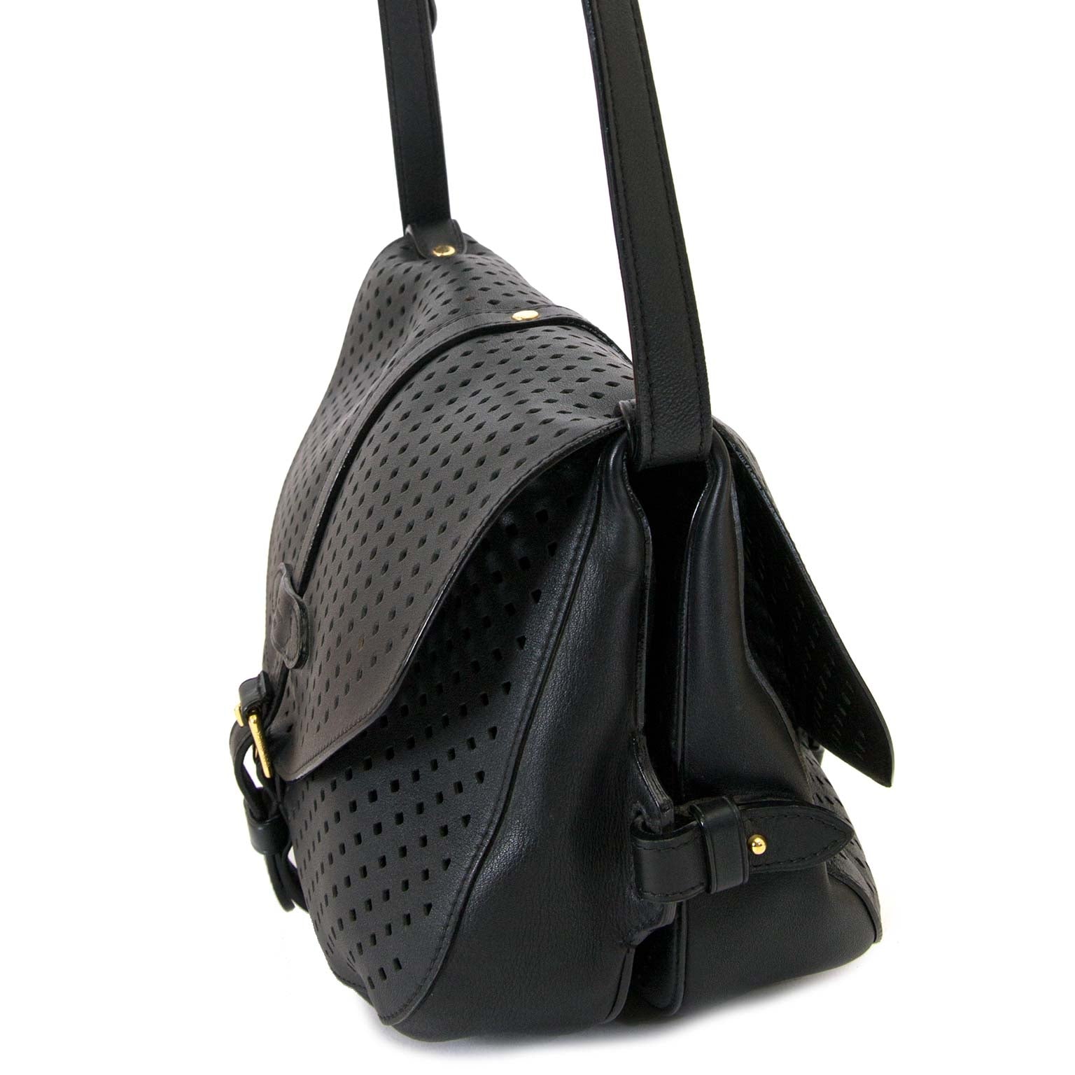 Louis Vuitton Sofia Coppola Flore Saumur Black bag now for sale at labellov vintage fashion webshop belgium