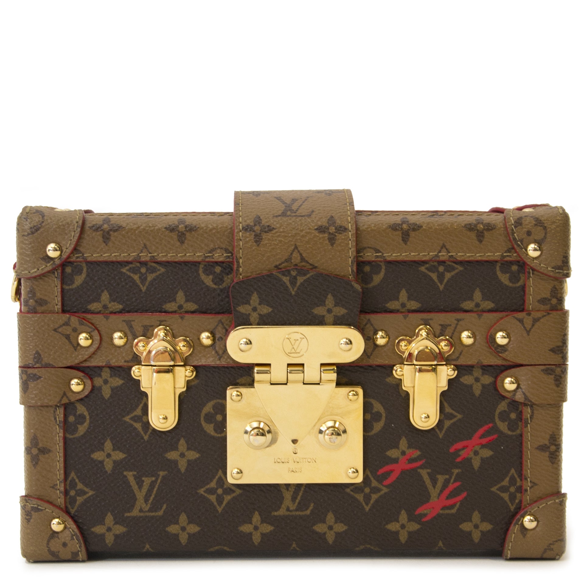 acheter en ligne seconde main Limited Louis Vuitton Petite Malle Crossbody Bag