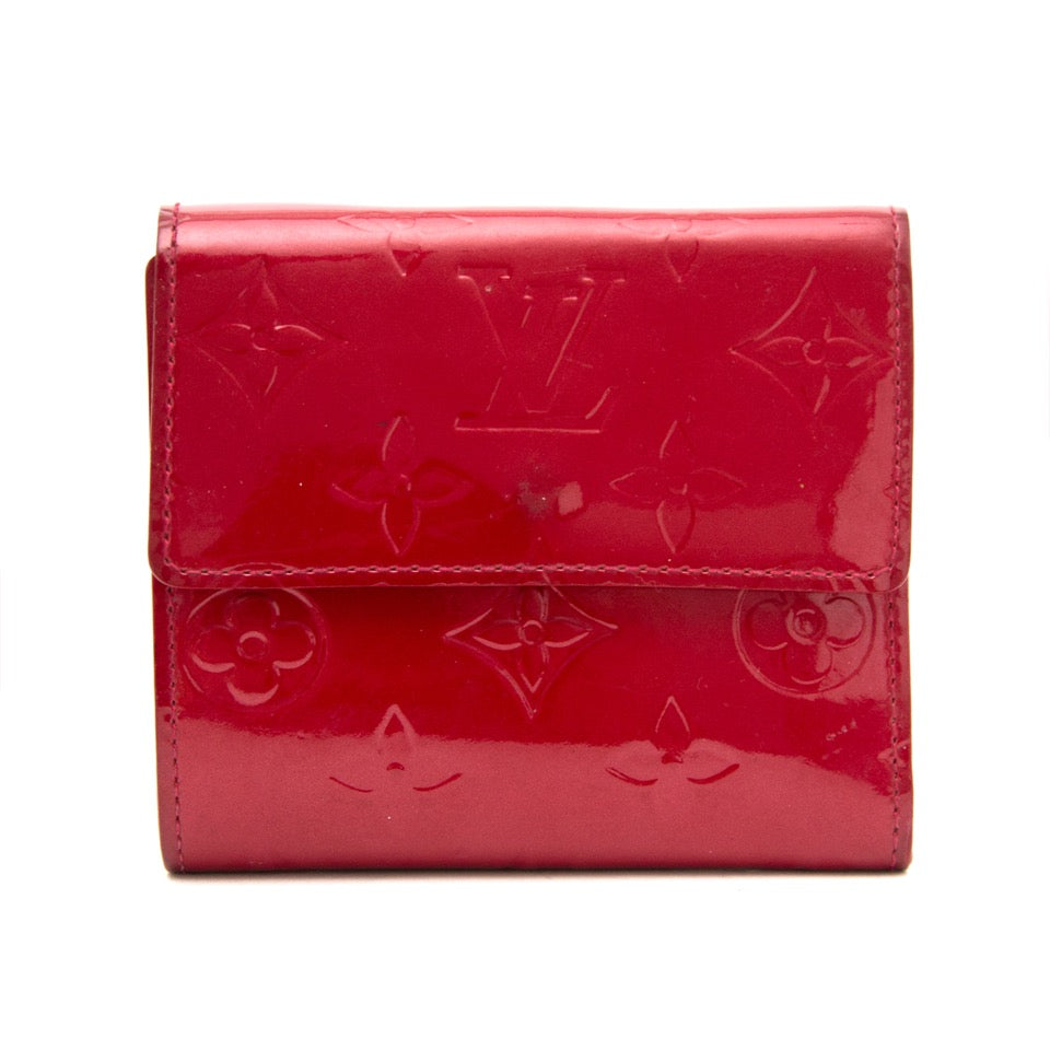 Louis Vuitton Red Vernis Elise Wallet online webshop luxury
