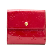 acheter en ligne secodne main wallet Louis Vuitton Red Vernis Elise Wallet comme neuf