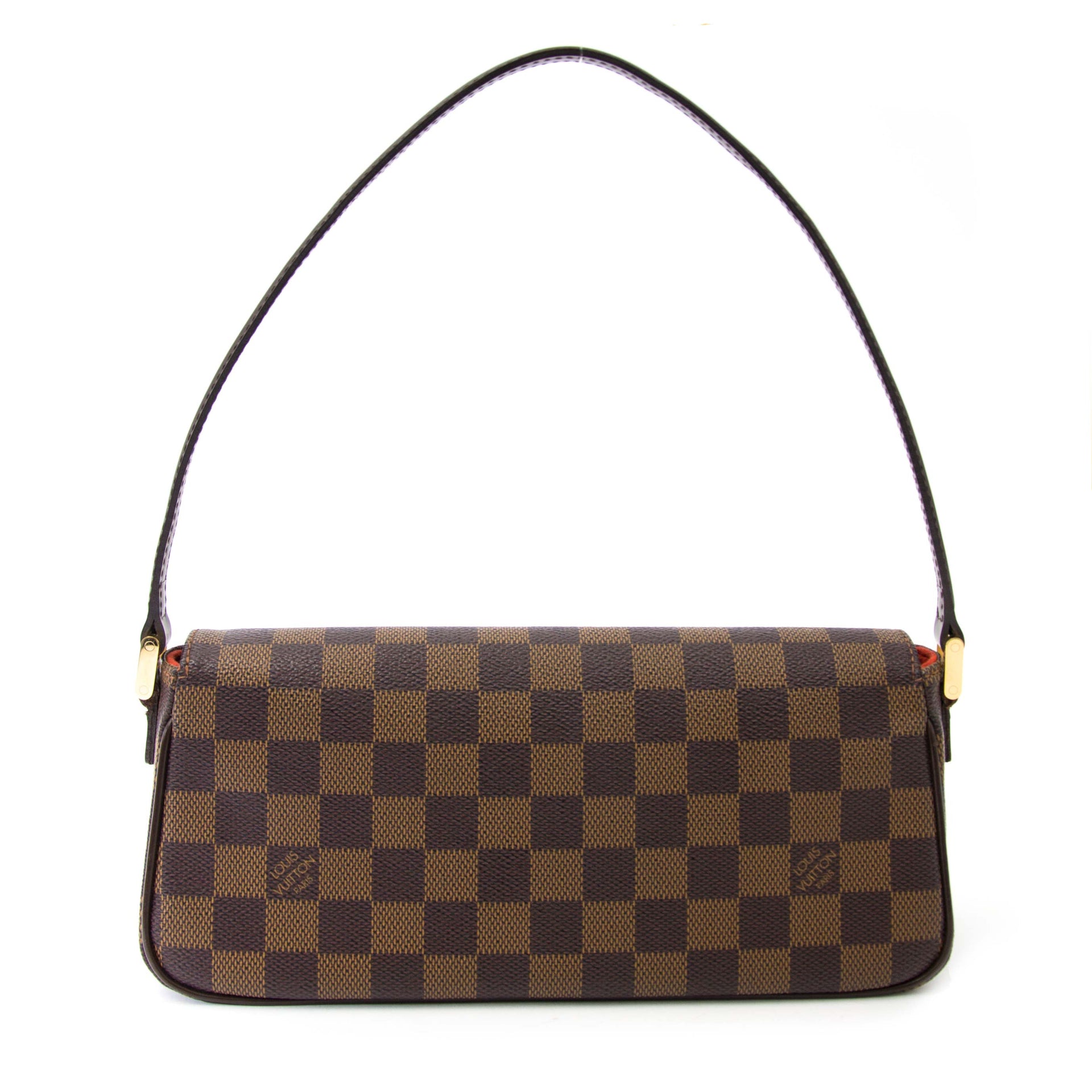 Louis Vuitton Recoleta Ebene Damier Canvas Hand Bag
