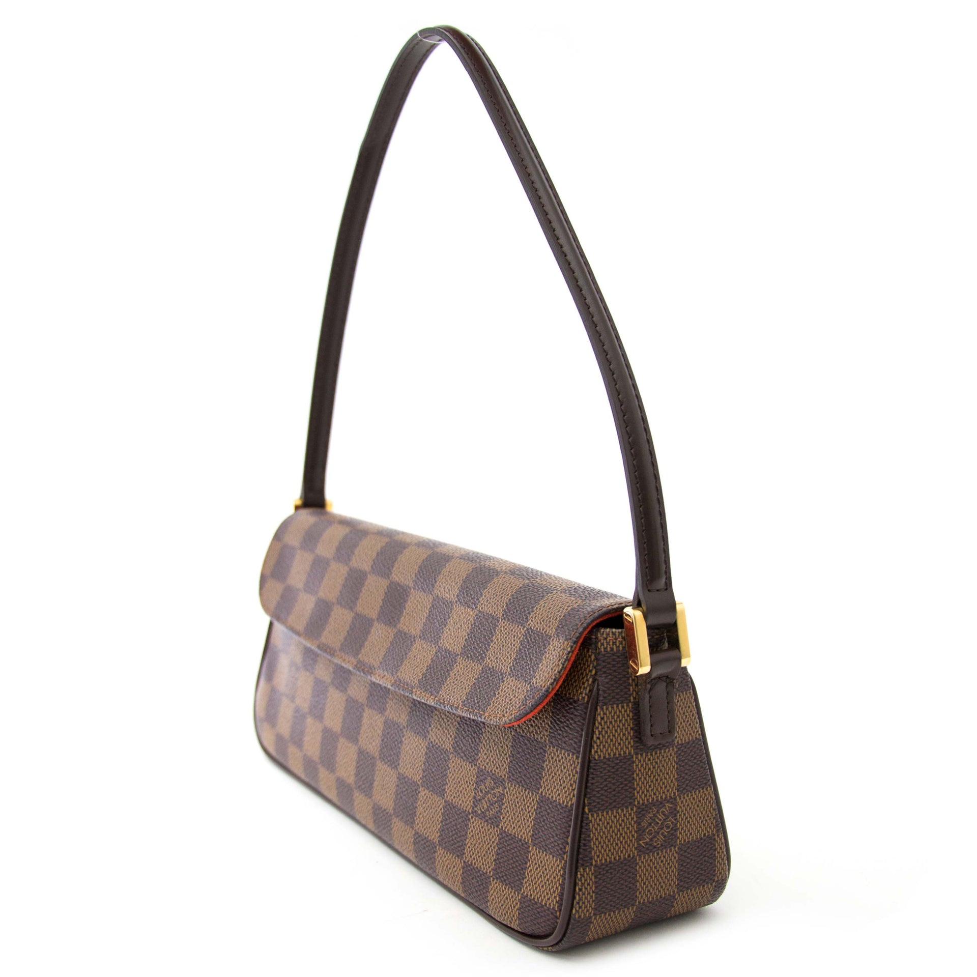 Louis Vuitton Recoleta Ebene Damier Canvas Hand Bag