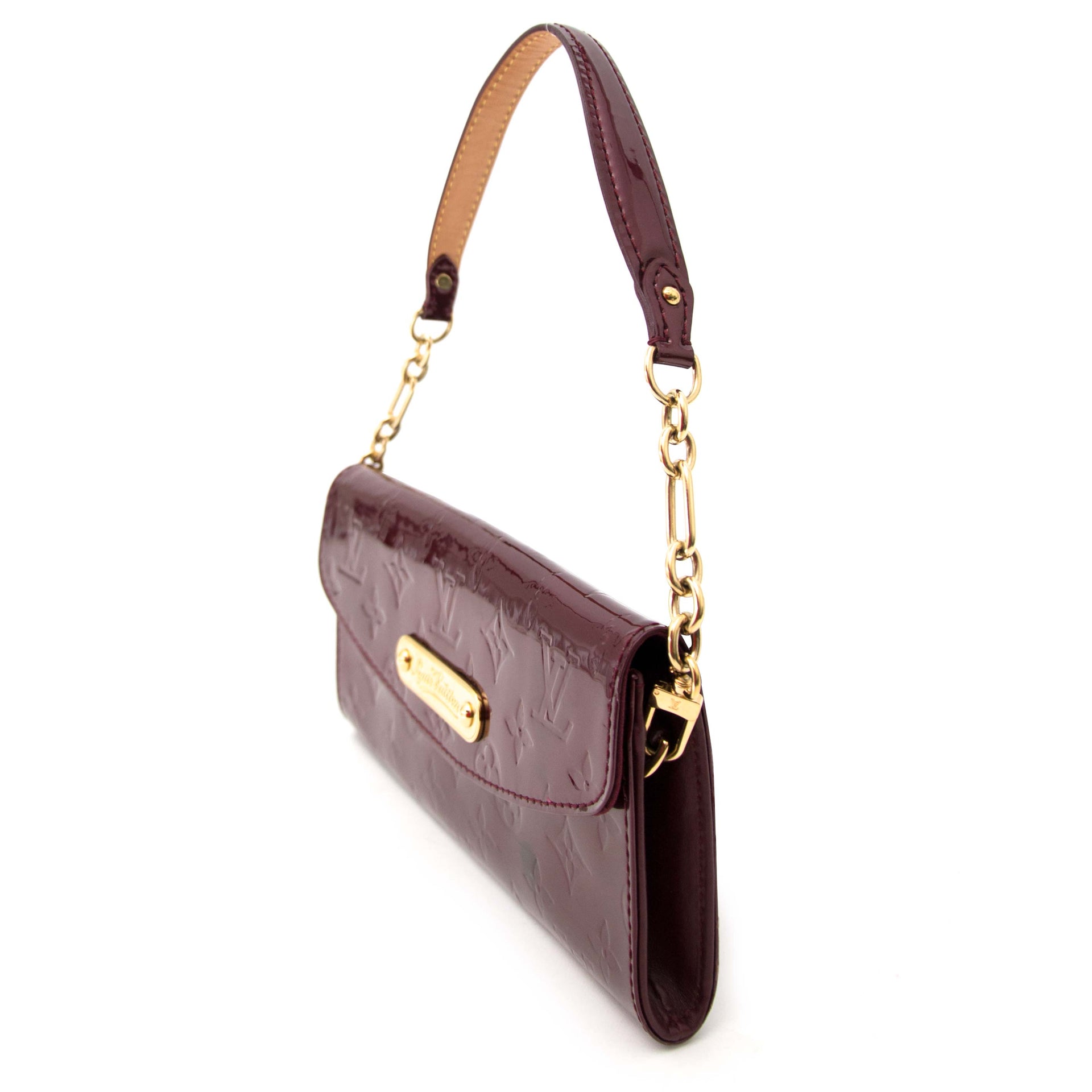 Louis Vuitton Pochette Sunset BLVD Vernis Amarante