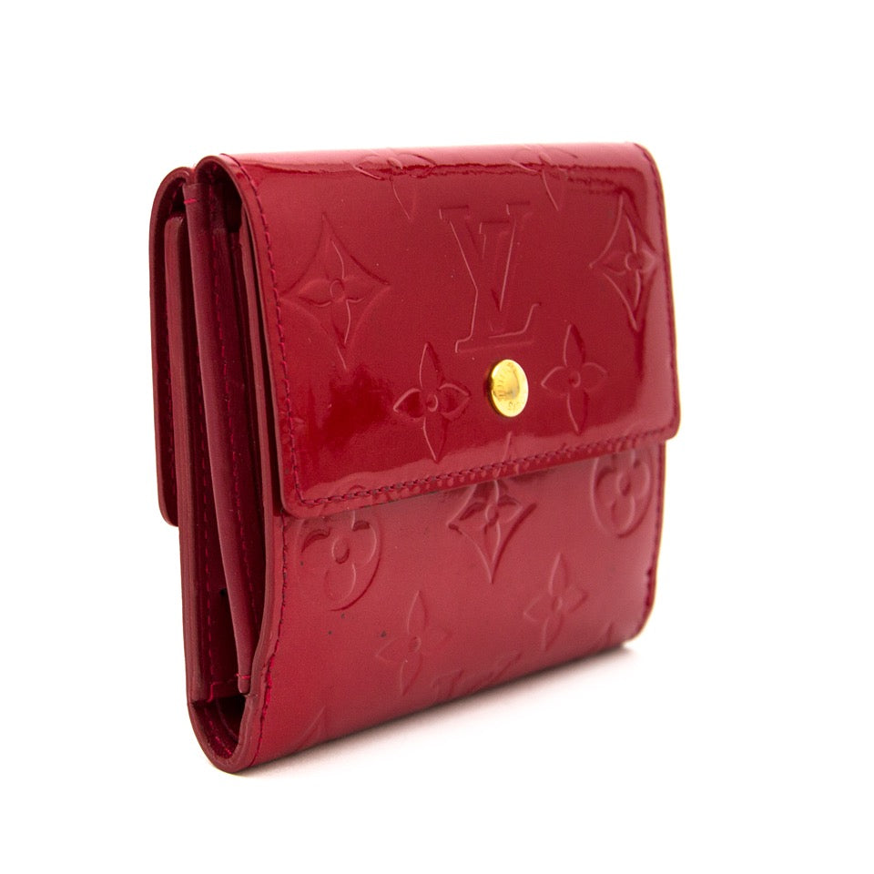 koop veilig online aan de beste prijs Louis Vuitton Vernis Elise Wallet webshop labellov.com