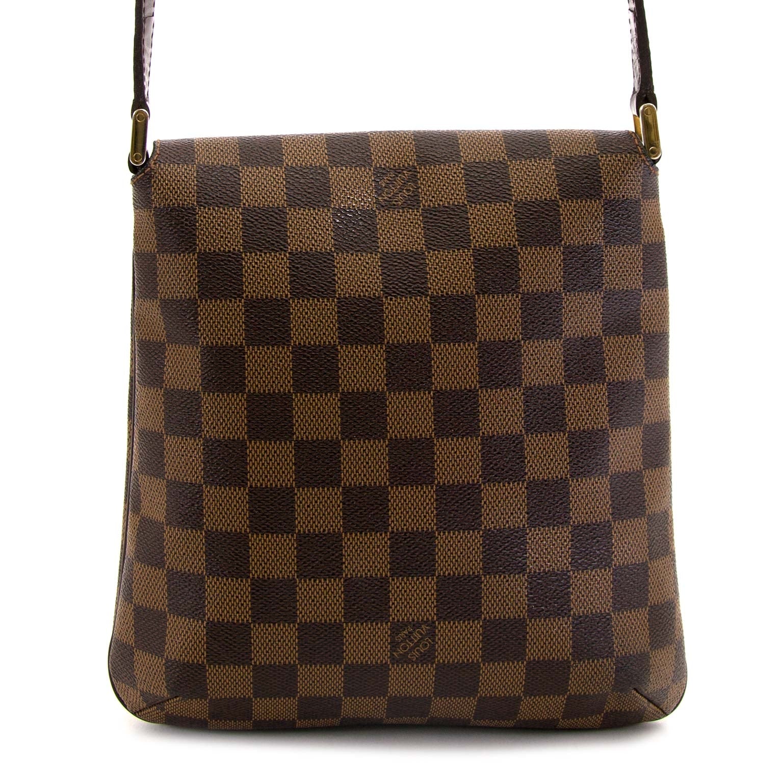 Louis Vuitton Damier Ebene Musette Salsa Bag now for sale at labellov vintage fashion webshop belgium