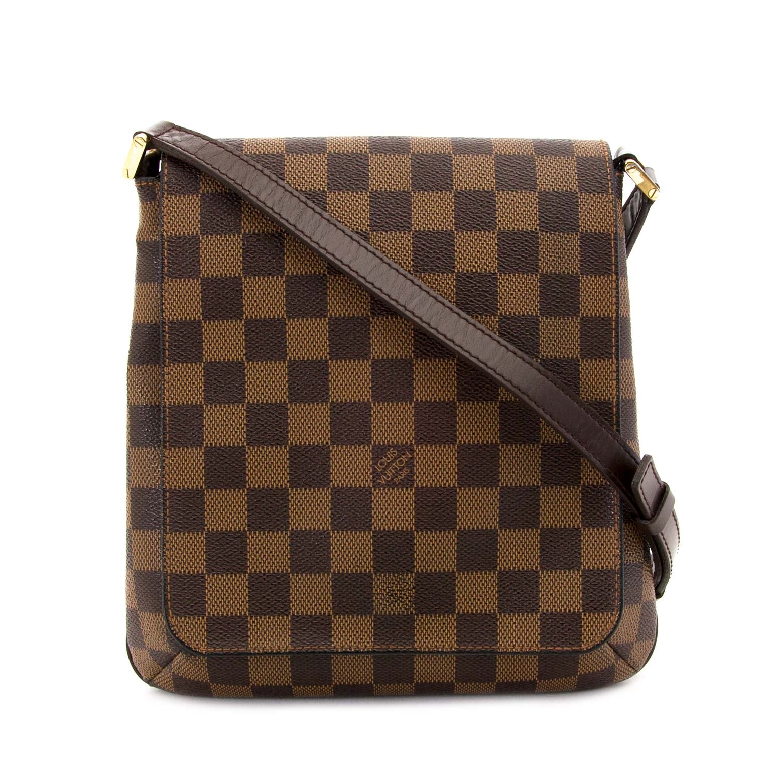 Louis Vuitton Damier Ebene Musette Salsa Bag now for sale at labellov vintage fashion webshop belgium
