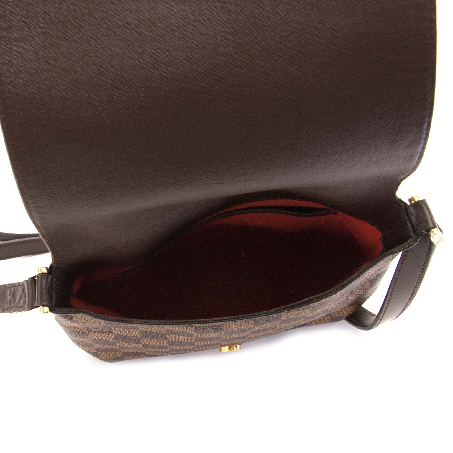 Louis Vuitton Damier Ebene Musette Salsa Bag now for sale at labellov vintage fashion webshop belgium