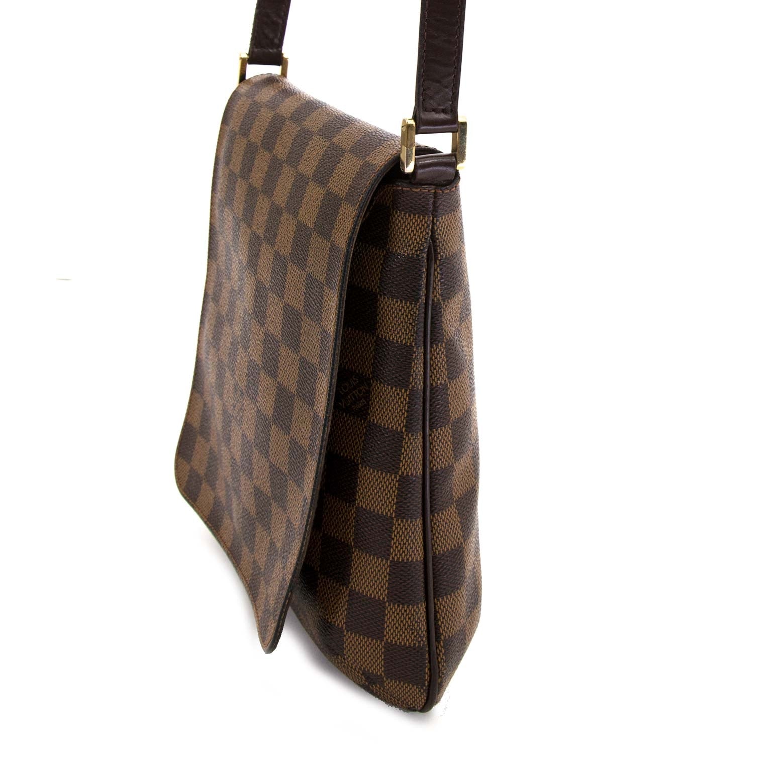 Louis Vuitton Damier Ebene Musette Salsa Bag now for sale at labellov vintage fashion webshop belgium
