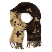 koop Louis Vuitton Cashmere Monogram Scarf bij labellov aan een goede prijs
