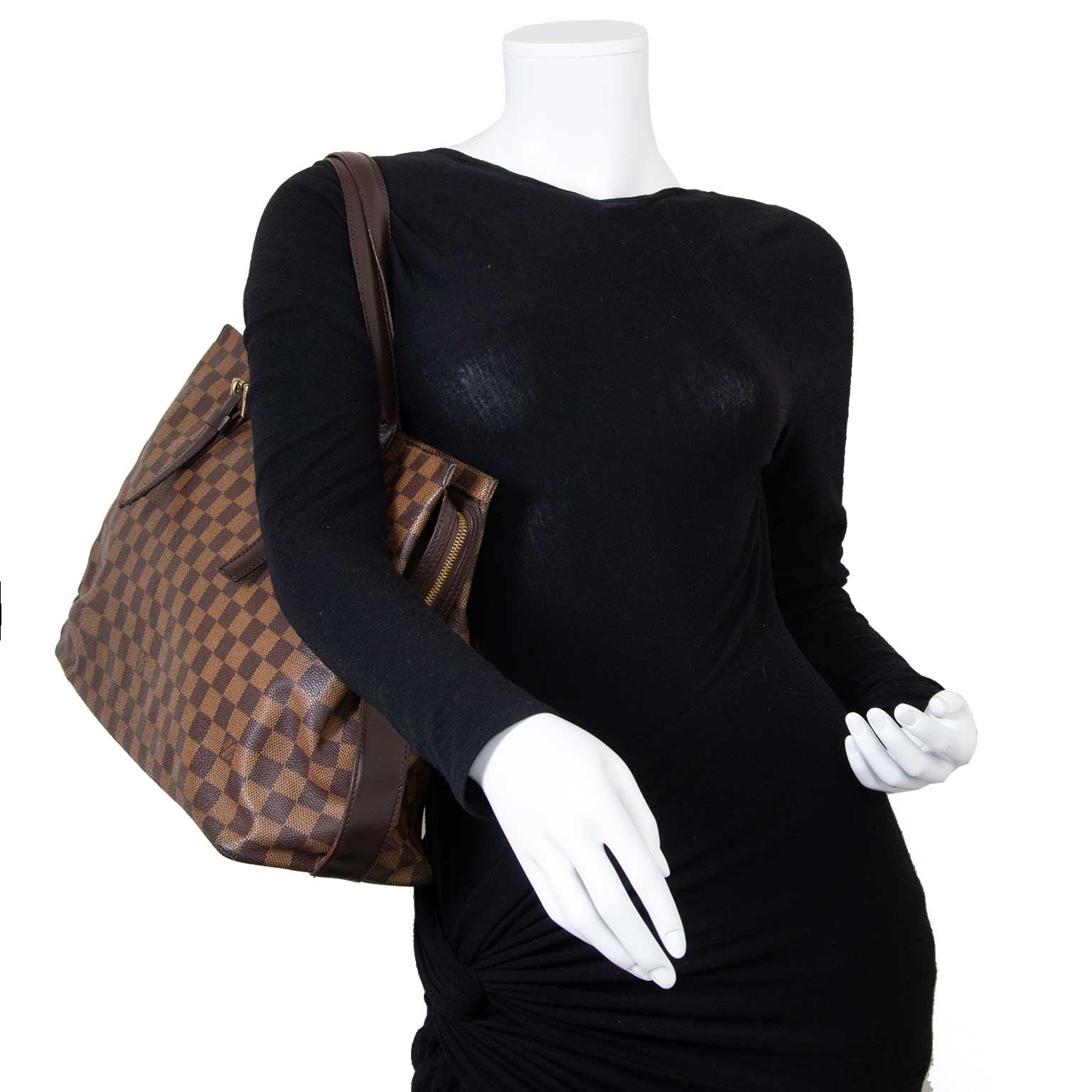 louis vuitton damier ebene chelsea tote now for sale at labellov vintage fashion webshop belgium