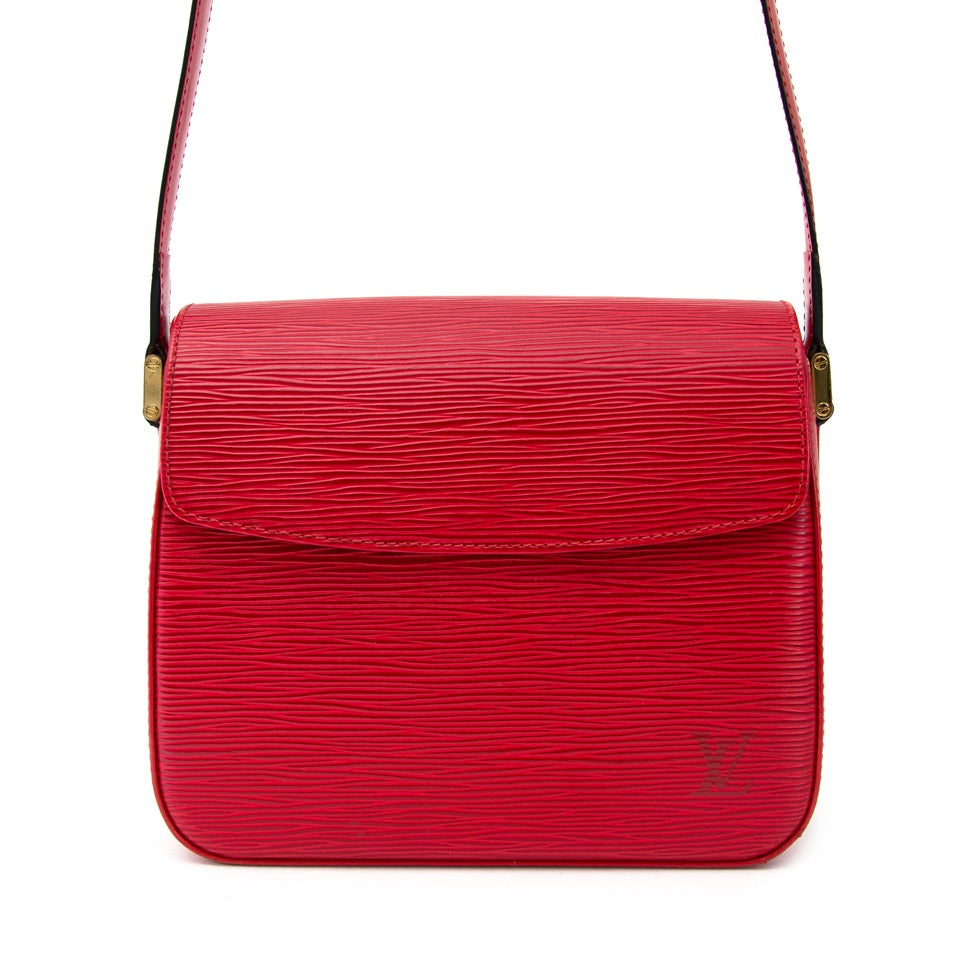 Authentieke tweedehands Louis Vuitton Epi Buci Box Bag juiste prijs veilig online winkelen Labellov webshop luxe merken winkelen Antwerpen België mode fashion