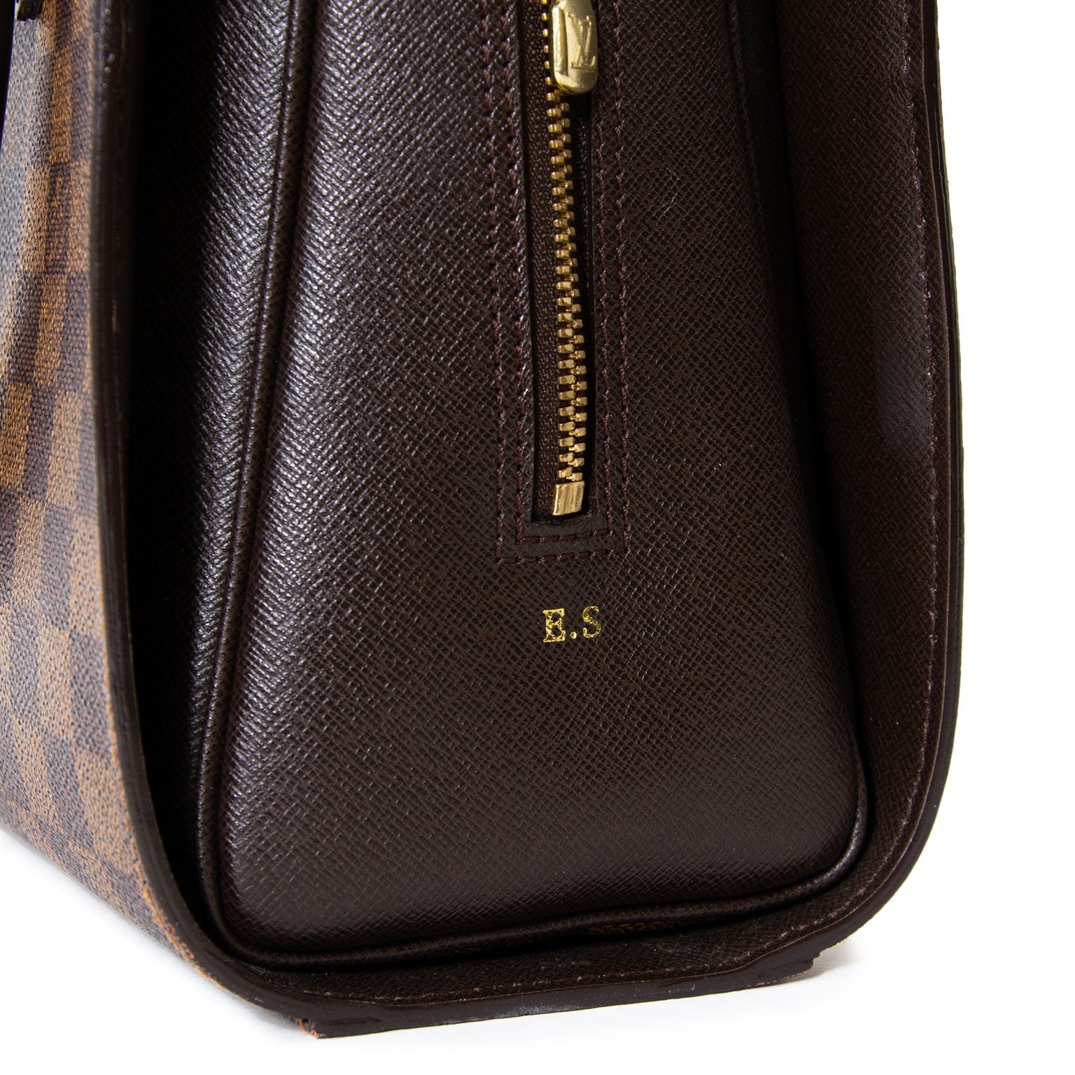 louis vuitton damier ebene triana tas nu te koop bij labellov vintage mode webshop belgië