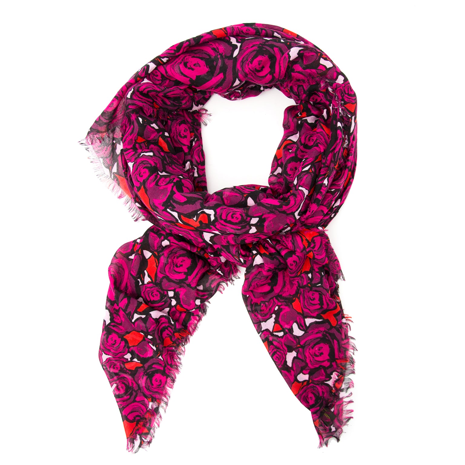 Acheter en ligne chez Labellov.com Louis Vuitton Stephen Sprouse 'Rock N' Roses' Scarf